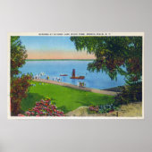 Schwimmen im Cayuga Lake Staat Park Poster (Vorne)