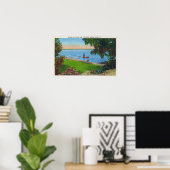 Schwimmen im Cayuga Lake Staat Park Poster (Heimbüro)