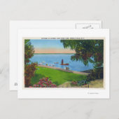 Schwimmen im Cayuga Lake Staat Park Postkarte (Vorne/Hinten)