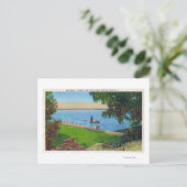 Schwimmen im Cayuga Lake Staat Park Postkarte (Stehend Vorderseite)