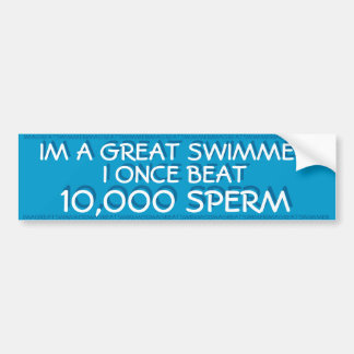 SCHWIMMEN - IM EIN GROSSER SCHWIMMER, SCHLAG AUTOAUFKLEBER