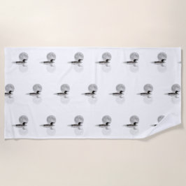 Schwimmen im Mondlicht-Badetuch Strandtuch