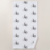 Schwimmen im Mondlicht-Badetuch Strandtuch (Vorderseite)