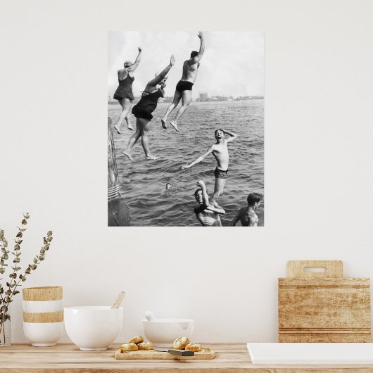 Schwimmen im Pier Poster Print - 1780264 (Küche)