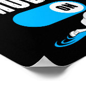 Schwimmen im Schwimmbad Poster (Ecke)