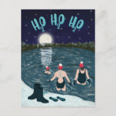 Schwimmen im See mit Schnee Weihnachten (Vorderseite)