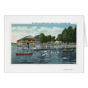 Schwimmen in Bemus Point Beach und Casino