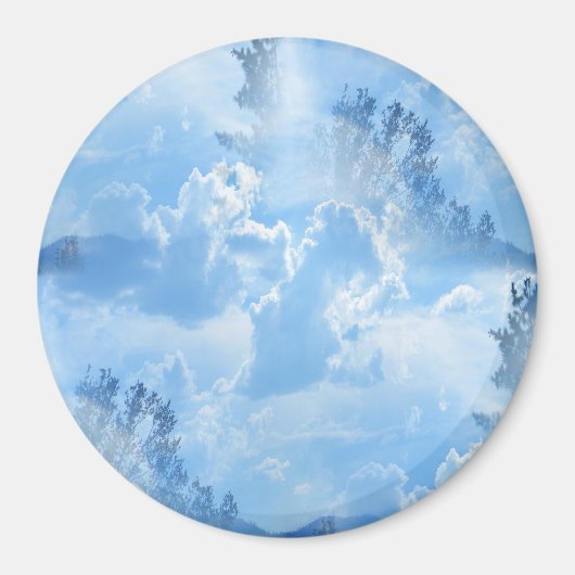 Schwimmen in den Wolken... Magnet (Vorne)