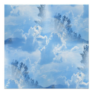 Schwimmen in den Wolken... Poster
