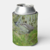 Schwimmen in der europäischen Otter kann kühlen Dosenkühler (Kanne Vorderseite)