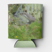 Schwimmen in der europäischen Otter kann kühlen Dosenkühler (Vorderseite)