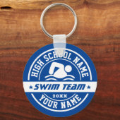 Schwimmen in der Schule Personal personalisieren T Schlüsselanhänger (Vorderseite)