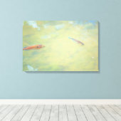 Schwimmen in der Sonne Leinwanddruck (Insitu (Holzboden))