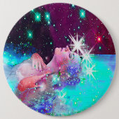 Schwimmen in einem kosmischen Traumpinback-Knopf Button (Vorderseite)