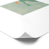 Schwimmen in klarem Blau Poster (Ecke)