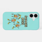 Schwimmen iPhone 16 Hülle (Rückseite (Horizontal))
