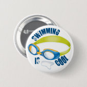 SCHWIMMEN IST COOL BUTTON (Vorne & Hinten)