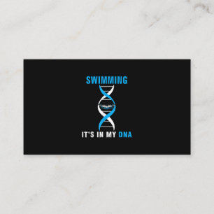 Schwimmen ist in meiner DNA Lustiger SchwimmerSchw Visitenkarte