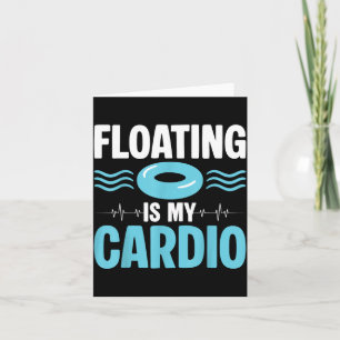 Schwimmen ist mein Cardio ol Fitness Humor Karte