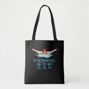 Schwimmen ist meine DNA, wenn ich über dem Funny S Tasche