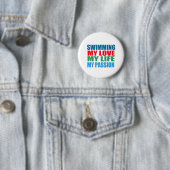 Schwimmen ist meine Leidenschaft Button (Beispiel)
