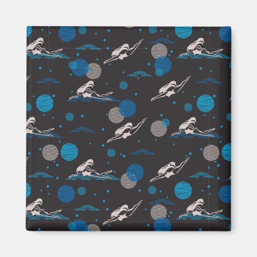 Schwimmen ist meine Leidenschaft und etwas, das ic Magnet (Vorne)