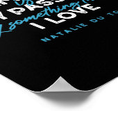 Schwimmen ist meine Leidenschaft und etwas, das ic Poster (Ecke)