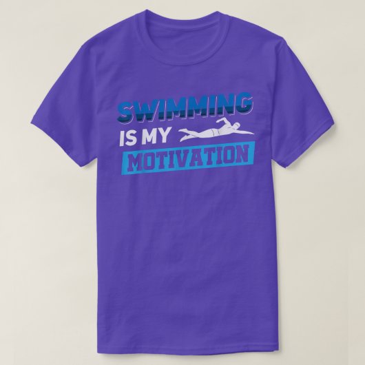 Schwimmen ist meine Motivation T-Shirt (Design vorne)
