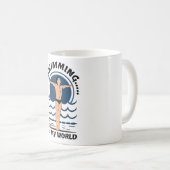Schwimmen ist meine Welt - Baden in Speedo Kaffeetasse (VorderseiteRechts)