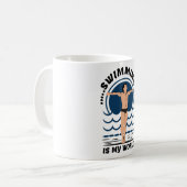 Schwimmen ist meine Welt - Baden in Speedo Kaffeetasse (Vorderseite Links)