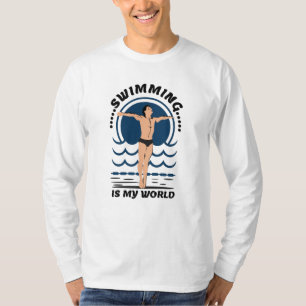 Schwimmen ist meine Welt - Baden in Speedo T-Shirt