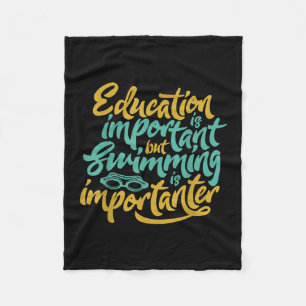 Schwimmen ist wichtig für die sonnigen Schwimmer,  Fleecedecke