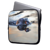 Schwimmen Jagd Rothneckke Grebe Wildlife Foto Laptopschutzhülle (Vorderseite Links)