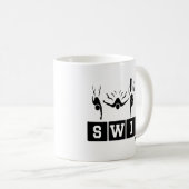 SCHWIMMEN KAFFEETASSE (VorderseiteRechts)