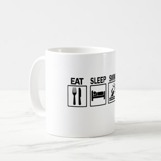 Schwimmen Kaffeetasse (Vorderseite Links)