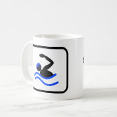 Schwimmen Kaffeetasse (Vorderseite Links)