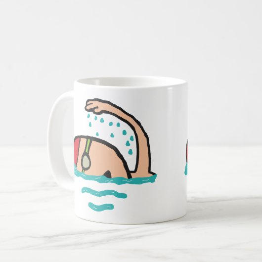 Schwimmen Kaffeetasse (Vorderseite Links)