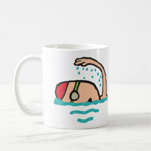 Schwimmen Kaffeetasse