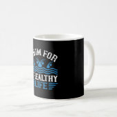 Schwimmen - kaffeetasse (VorderseiteRechts)