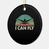 Schwimmen kann ich sonnig schwimmen Geschenke Keramik Ornament (Links)