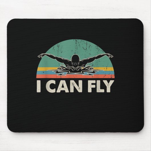 Schwimmen kann ich sonnig schwimmen Geschenke Mousepad (Vorne)