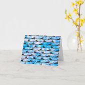 SCHWIMMEN KARTE (Gelbe Blume)