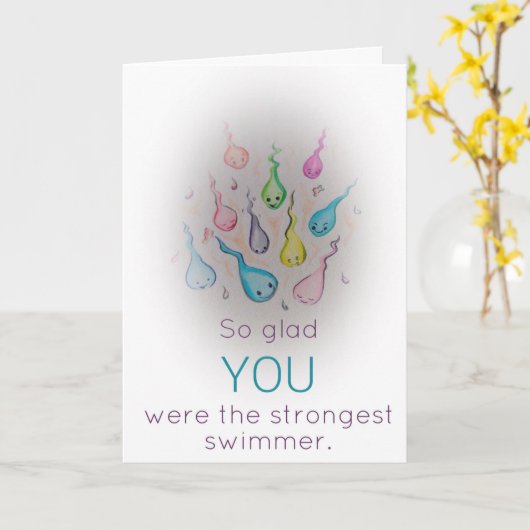 Schwimmen Karte (Gelbe Blume)