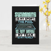 Schwimmen Karte (Gelbe Blume)