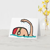 Schwimmen Karte (Gelbe Blume)