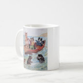 Schwimmen-Katzen Louis Wains Kaffeetasse (Vorderseite Links)