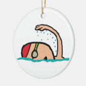 Schwimmen Keramik Ornament (Links)