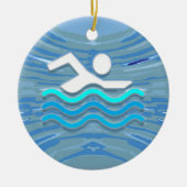 SCHWIMMEN KERAMIK ORNAMENT (Vorne)