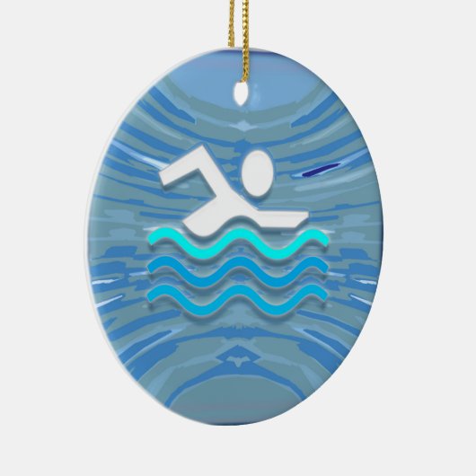 SCHWIMMEN KERAMIK ORNAMENT (Rechts)