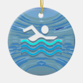 SCHWIMMEN KERAMIK ORNAMENT (Vorne)